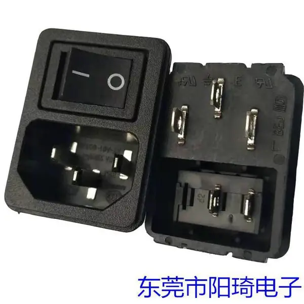 跑步机***二合一带开关电源插座ST-A01-003JE+C