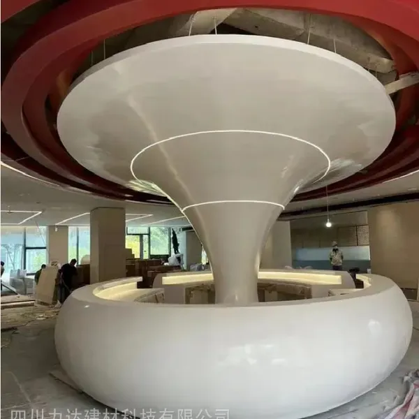GRG吊顶曲面造型板材 GRC装饰线条 墙面石膏天花板背景墙