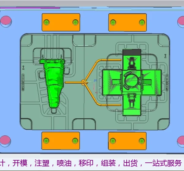 东莞注塑模具制作批发 工模设计及制造 一个分型面塑胶模具 注塑成型模加工