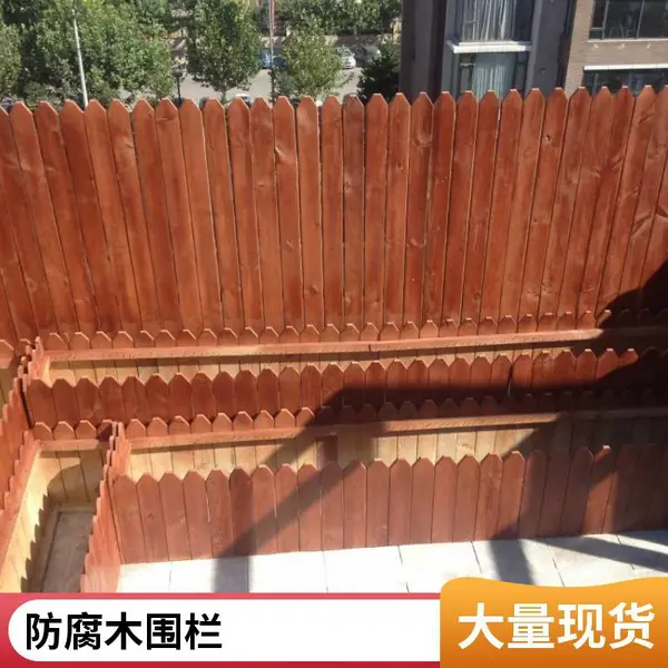 户外防腐木栏杆 河道公园木塑扶手环保塑木栅栏 庭院工程地板