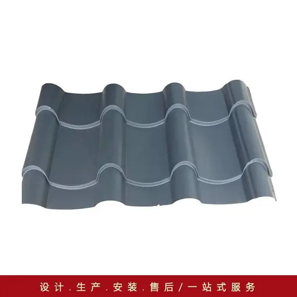 仿古铝合金瓦片*** 756系列铝镁锰瓦0.9mm铝瓦 滴岩脊瓦***