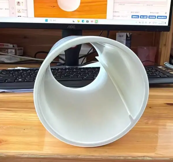 HDPE三层复合螺旋单叶片压盖式柔性承插静音排水管