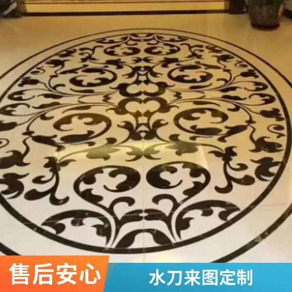 水切割大理石拼花加工 深圳工厂水刀切割 家装石材背景墙造型切割加工