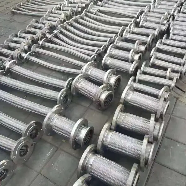 广东珠海法兰式金属补偿器真空卡箍式金属编织软管钢铁冶炼用