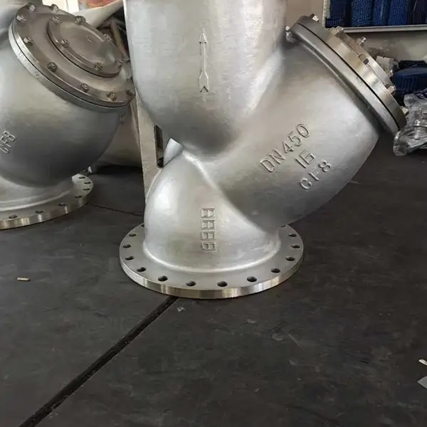 GL41W-25P DN50 法兰连接不锈钢材质 硬密封Y型过滤器
