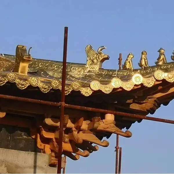 苏州盐城南京寺庙博物馆屋面优质铝合金仿古瓦铝筒瓦可设计安装