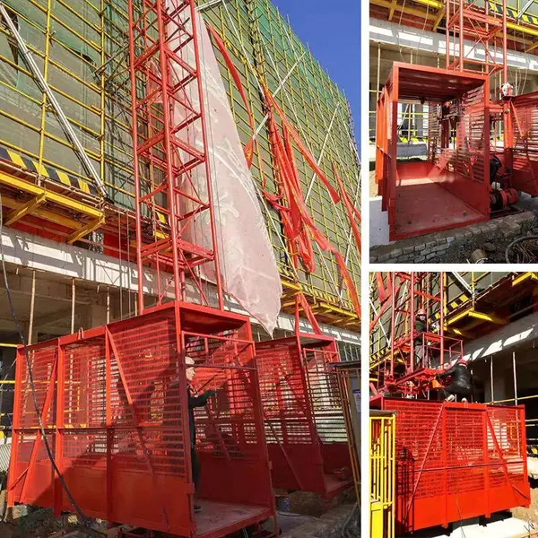 高层提升建筑材料用升降机 建筑工地施工升降机结构图 指导安装