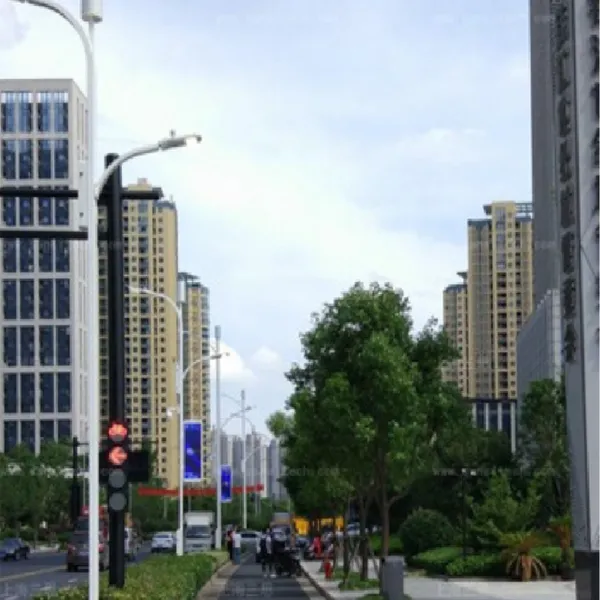 LED智能5G充电桩城市路灯无线显示屏监控灯杆定制款 芯鹏达XPD-ZH001