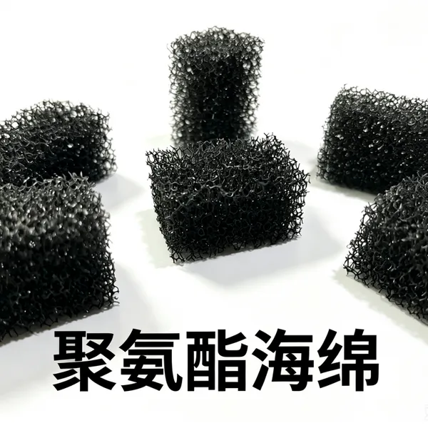 汉道 高密度聚氨酯海绵 黑色透气多孔 防尘过滤