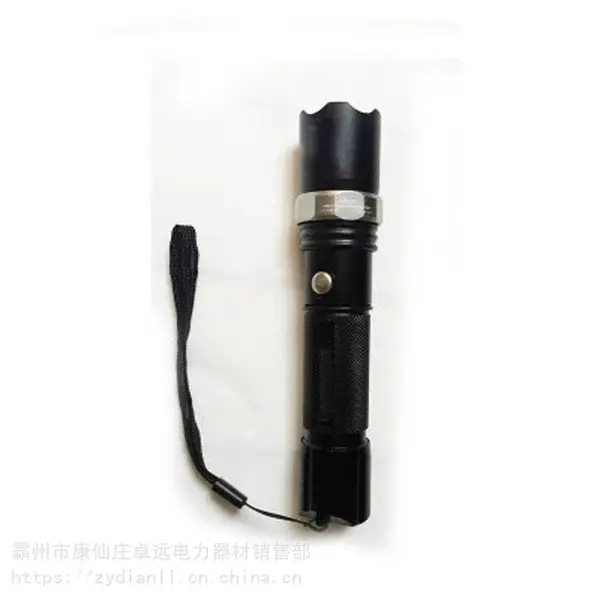 户外露营便携照明手电筒消防应急变焦手电筒LED小手电筒灯