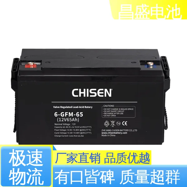 工业蓄电池 太阳能 风能发电系统 高倍率特性好 内阻小 6-GFM-65 昌盛
