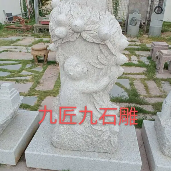 十二生肖花岗岩动物雕塑石材手工石雕工艺品公园广场园林摆件