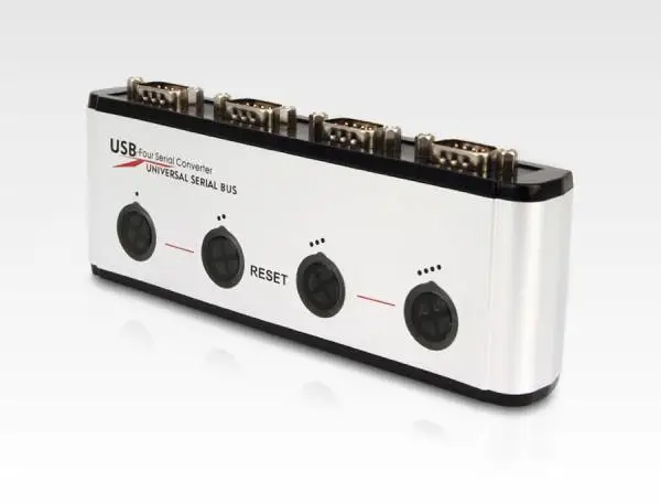 登昌恒UTN414X USB to RS-232讯号转换器FTDI芯片 4组RS-232转USB转换器 可同时连接4组RS-232 自动交握模式 热插拔