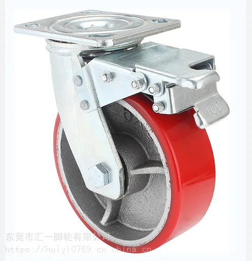 6寸重型设备脚轮 工业脚轮万向铁芯PU轮厂家直销