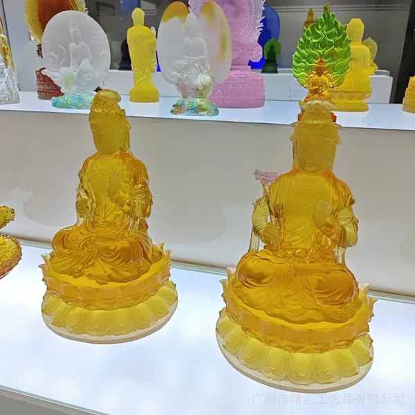 古法琉璃佛像雕像工艺品,琉璃佛像厂家,成都重庆琉璃定制加工 寺庙琉璃佛具佛像定做,真琉璃佛像