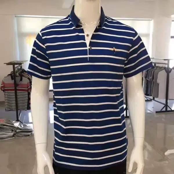 中老年便宜T恤,翻领男士纯棉短袖T恤,夏季全棉老头衫文化衫广告衫厂家订做!
