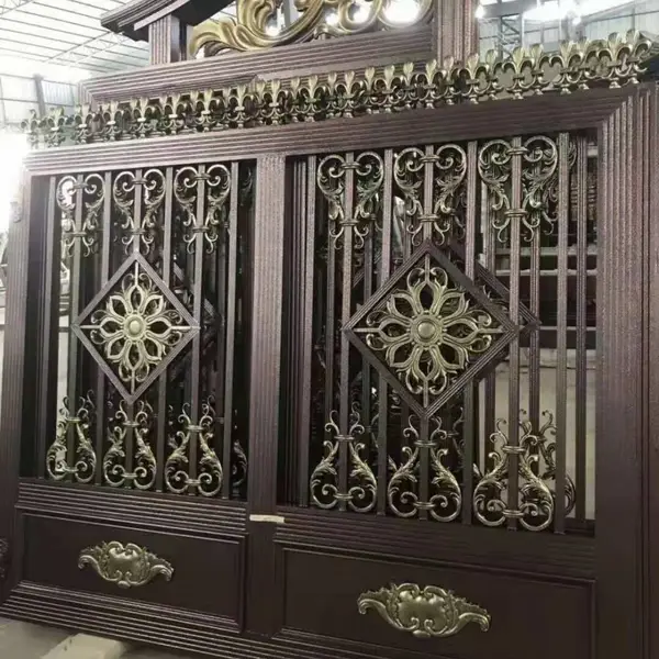 马来西亚出口栅栏 庭院门中式欧式简约风格 自建房别墅,装修设计