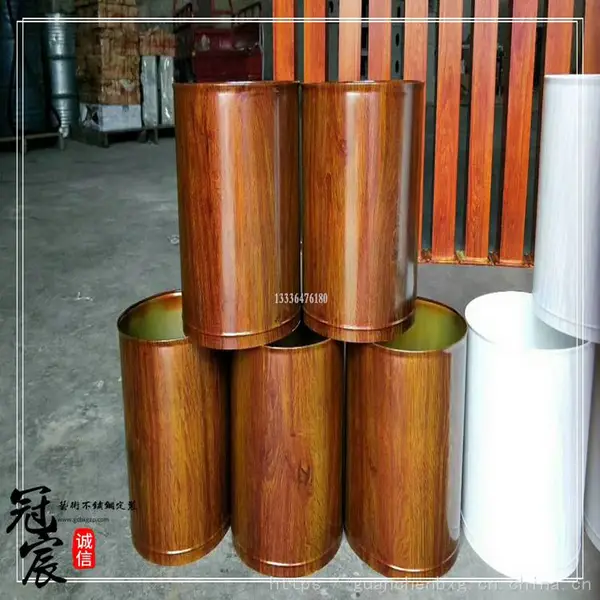 厂家专业热转印木纹铝方通吊顶加工 不锈钢木纹管 镀锌木纹管