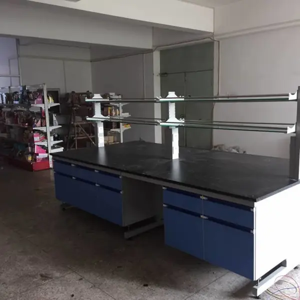 实验室家具 化验室钢木操作台 中央实验台设备