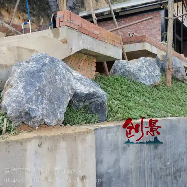 别墅花钵水钵洗手盆石-黑山石产地在哪里-四川黑山石批发市场