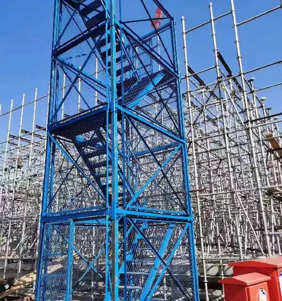 柳州工地施工装配式梯笼安全爬梯现货