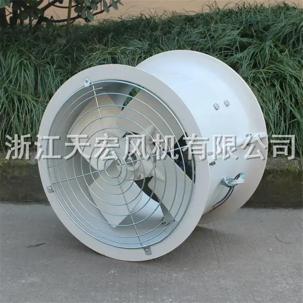 供应浙江天宏DZ/T35系列玻璃钢轴流风机,低噪音可定制可配防雨弯头及百叶,天宏风机期待您的来电