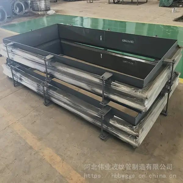 产地货源烟风道膨胀节 不锈钢波纹补偿器 金属矩形双波波纹膨胀节圆角补偿器