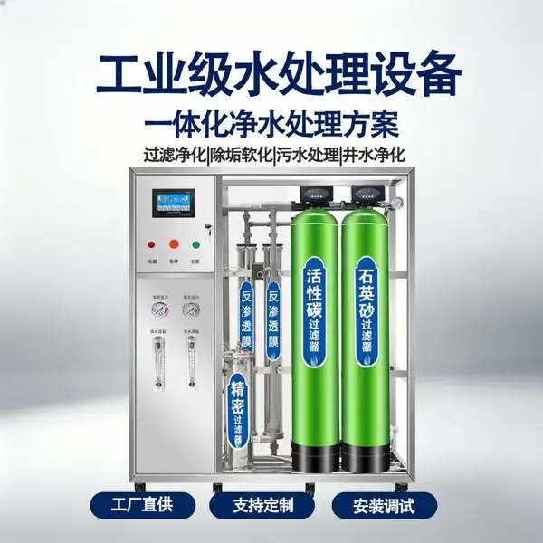 工业反渗透0.5-100吨大型反渗透净水设备净水水处理设备定制