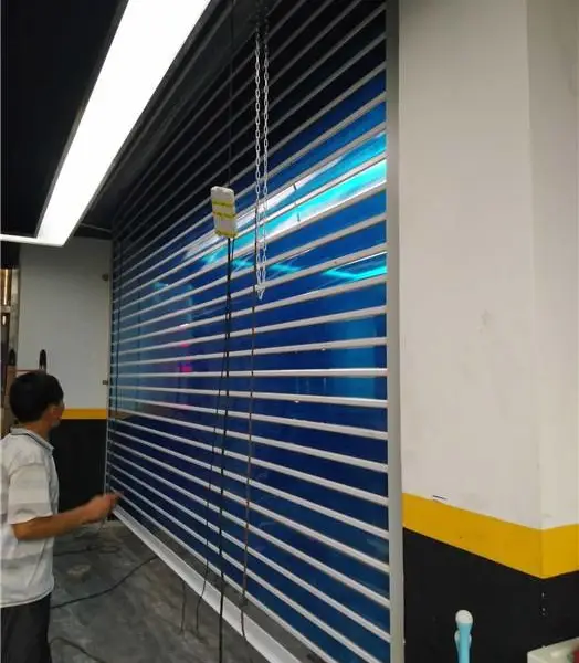 涞水自动水晶卷帘门电机-智旺卷帘门价格(图)
