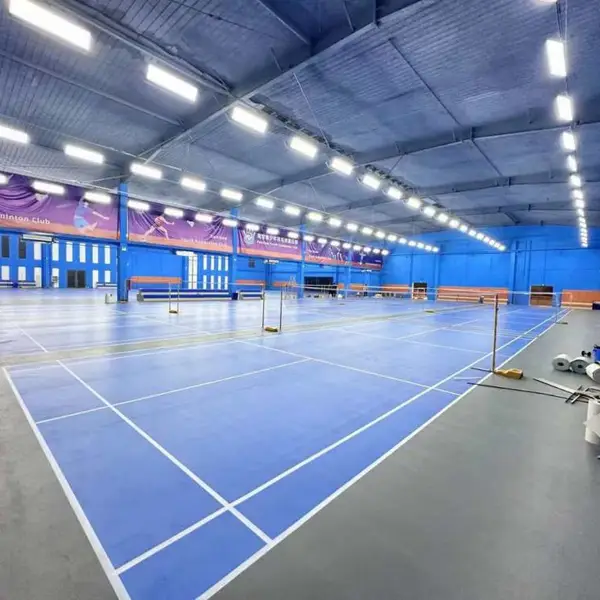 羽毛球篮球匹克球室内运动场地建设施工,体育馆运动木地板建设,运动PVC地胶建设,室内电力照明灯光施工