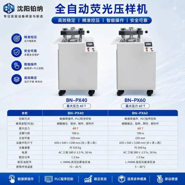 全自动荧光压样机?BN-PX40、BN-PX60