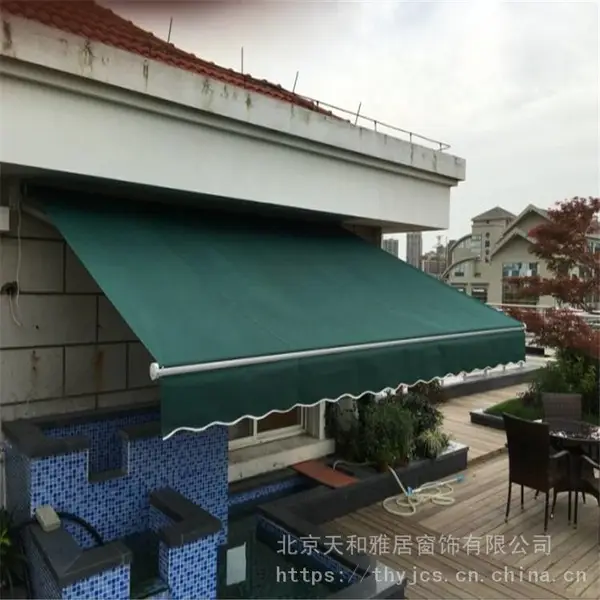 伸缩遮阳蓬、曲臂式遮阳篷、户外遮阳棚雨蓬 法式折叠蓬 西瓜棚