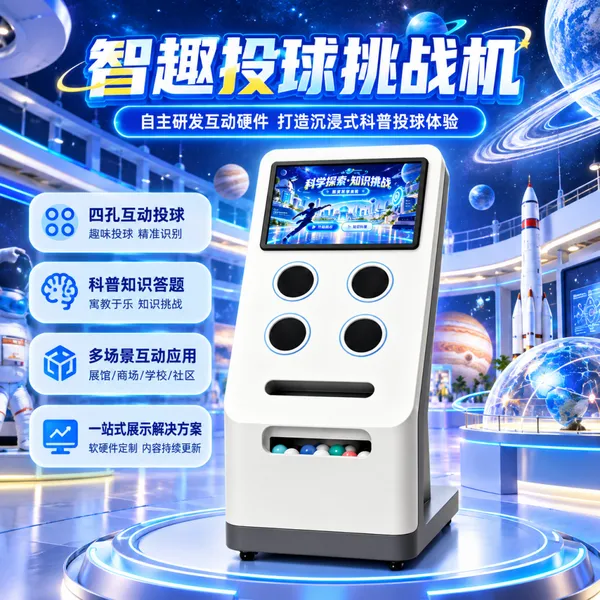 智趣科普体验馆VR互动体验 智趣投球挑战机 沉浸式科普教育创新设备