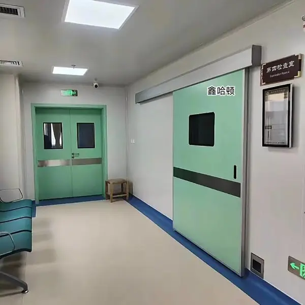 医院洁净净化工程配套医疗门 防撞自由门 哈顿钢质门厂家批发