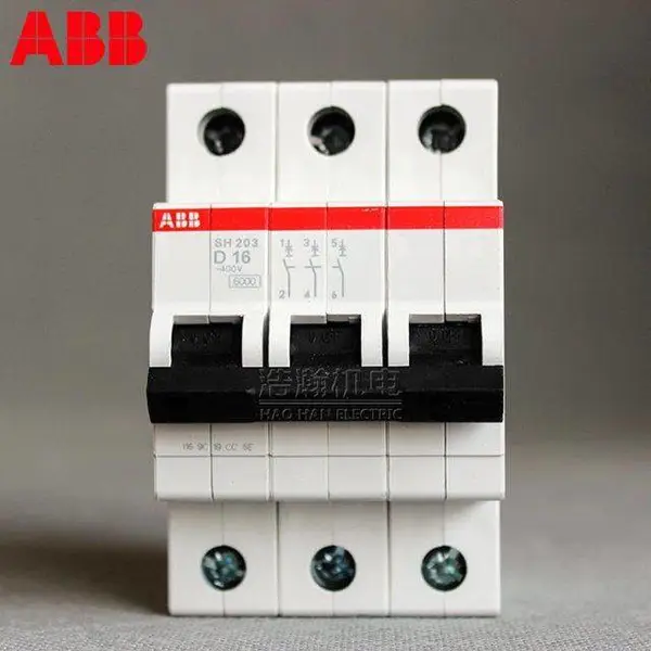 ABB微型断路器S203-C8-C32-C40过载保护空气开关3P8A32A40A 10113659