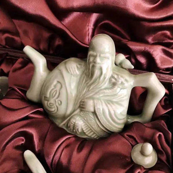 耀州窑工艺品 陕西西安特色商务往来倒流壶纪念礼品