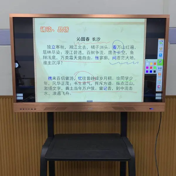 捷安迅55寸幼教多媒体教学触摸一体机 多点触屏互动一体机
