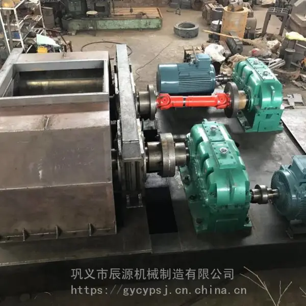 双辊式破碎机的工作原理 性能及参数 对辊机2PG1000x1200损耗小
