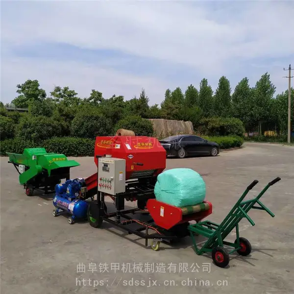 畜牧养殖打捆包膜机 玉米秸秆打捆包膜机全自动