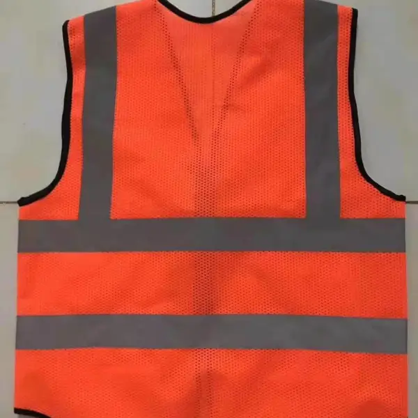 电力纯棉反光警示服反光马甲(红)工作负责人吊装指挥施工工作服