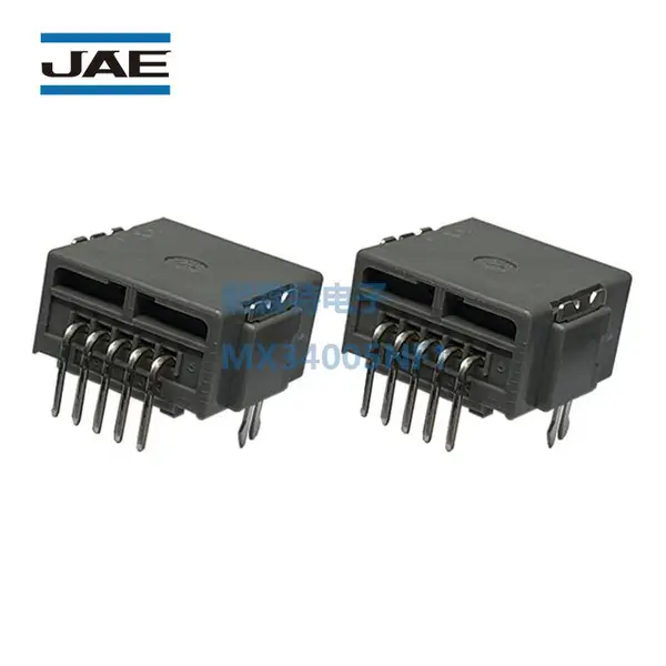 JAE厂家连接器MX34005NF1汽车用紧凑型直角销头线束板端针座接插
