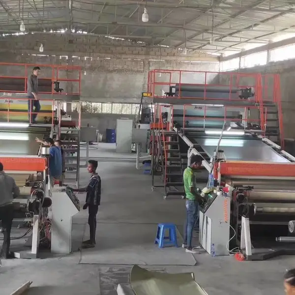 金纬机械PVC地板革生产线 软质弹性地板革设备