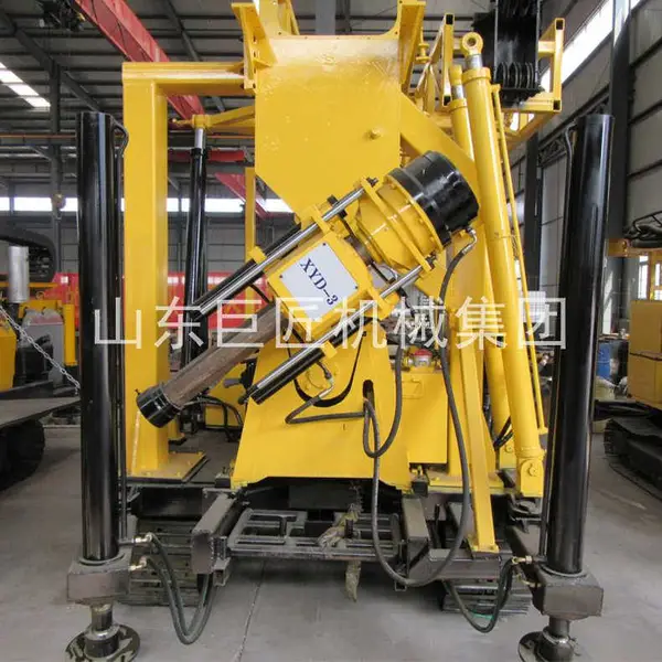 巨匠牌液压履带钻机xyd-3型做工扎实亮点坡多液压高支腿装车方便岩心钻机