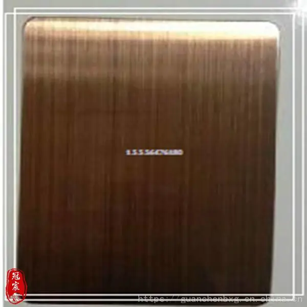 酒店装饰咖啡红不锈钢门框门套加工 咖啡红拉丝装饰不锈钢板材
