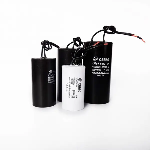 直销赛福50UF/450VAC CBB60 插片式圆形电容灯具洗衣机电容