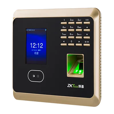 西安ZKTeco熵基UF100plus人脸指纹考勤打卡机面部识别签到极速识别
