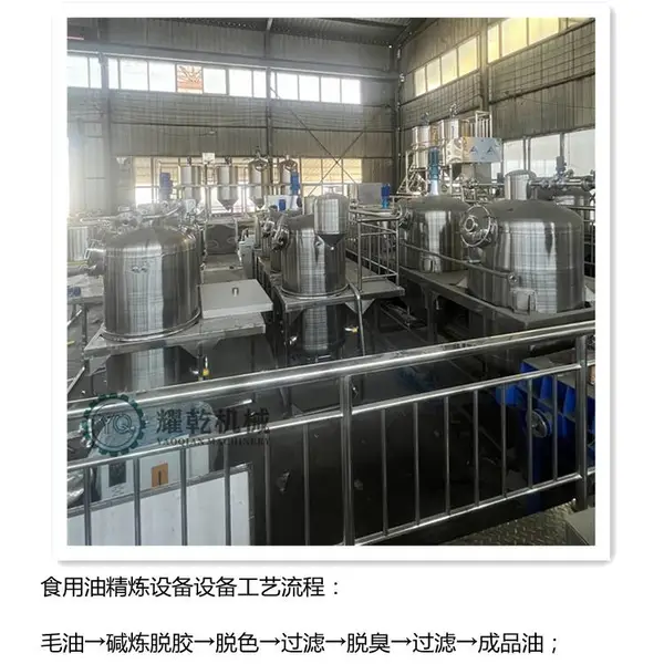 山茶油精炼处理设备 压榨毛油提炼去杂质机组 百种油脂精炼