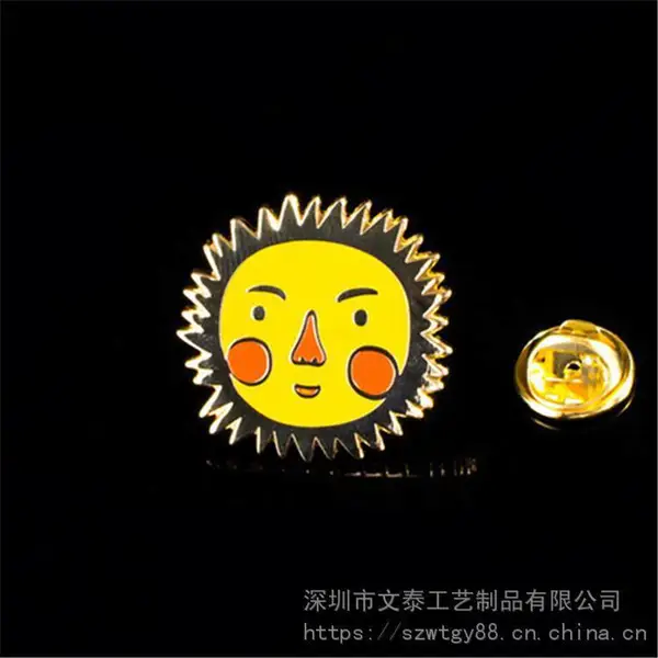 金属珐琅徽章定制 定做金属异形胸章 五金徽章订做 品质