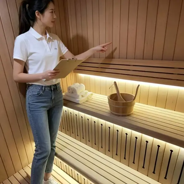 德莱双人汗蒸房进口实木定制