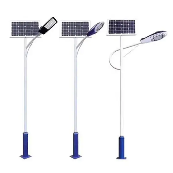 照明路灯带灯杆太阳能户外灯庭院灯 大功率室外防水led